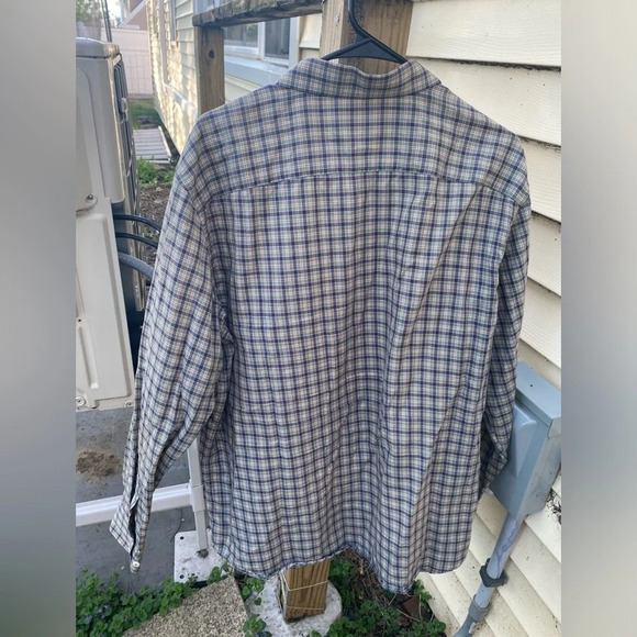 UNTUCKit Blue and White Plaid Button Down Shirt - Picture 4 of 6